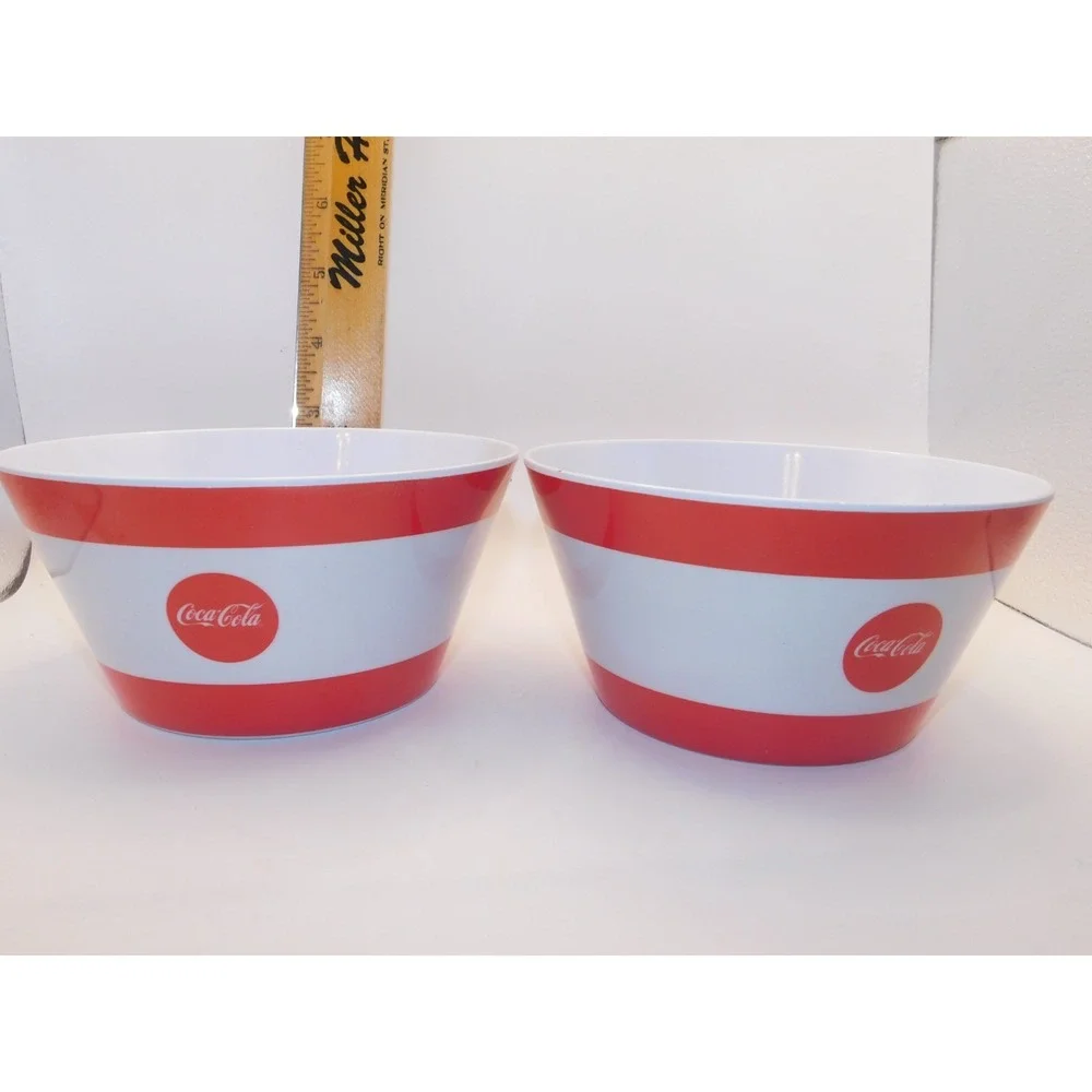 Coca-cola Coke Points Promo 3 pc Popcorn Bowls